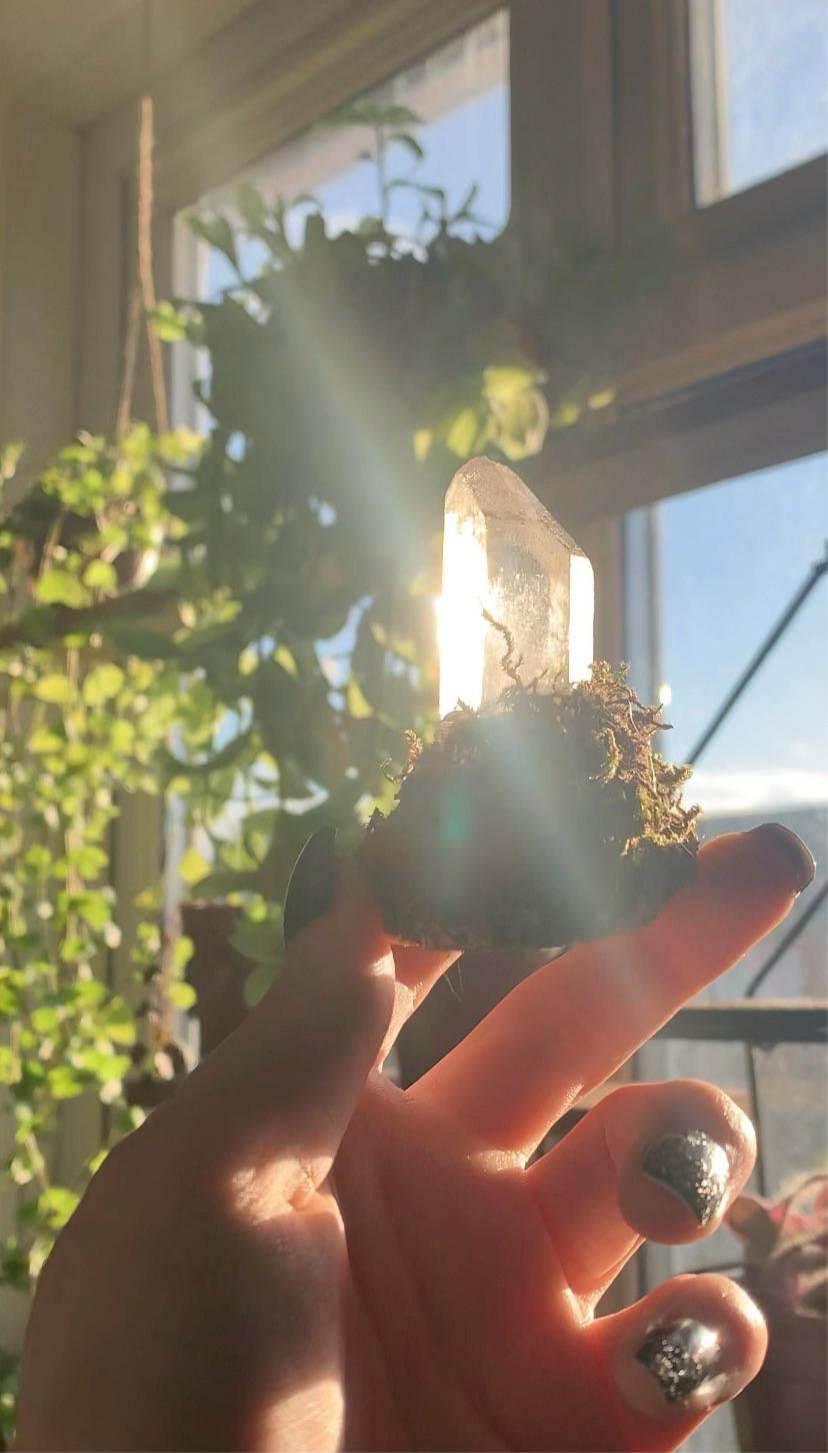 Mini Clear Quartz Crystal point Fairy Mountain