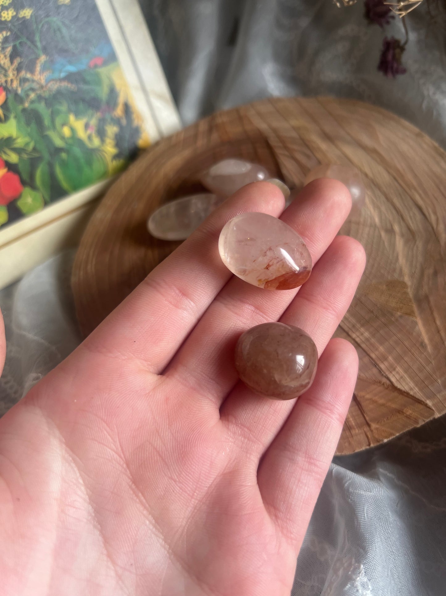 Fire Quartz tumble stone