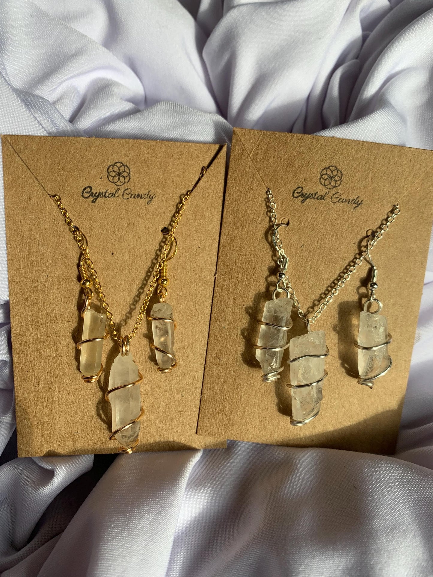 intuitively chosen fairy core-Crystal Jewellery Mystery box -gold and silver