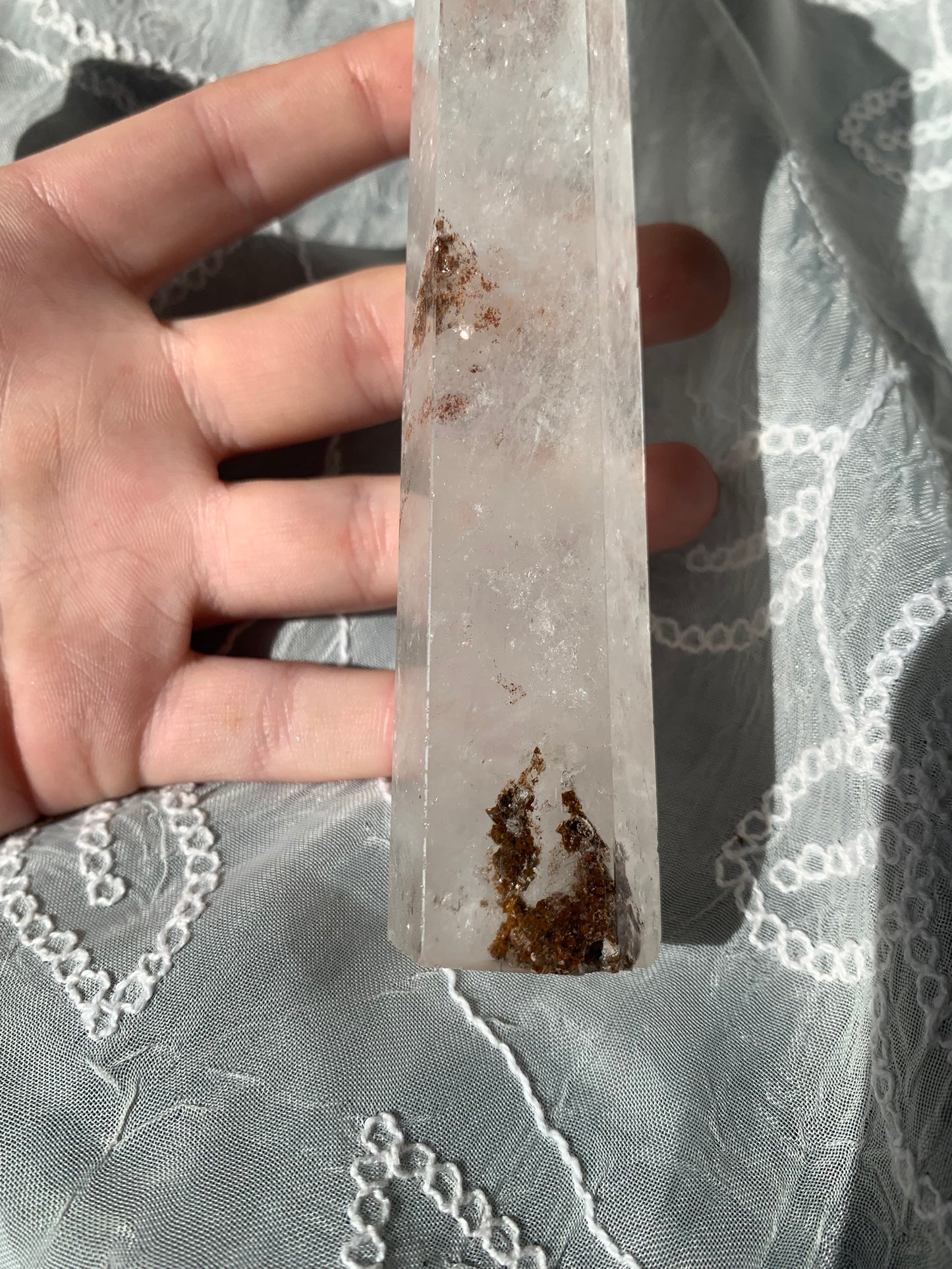 A grade clear quartz large tower