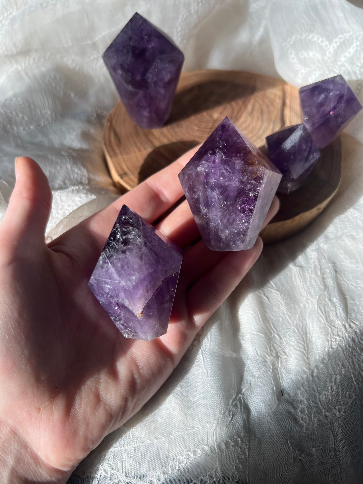 Amethyst Cupcake towers