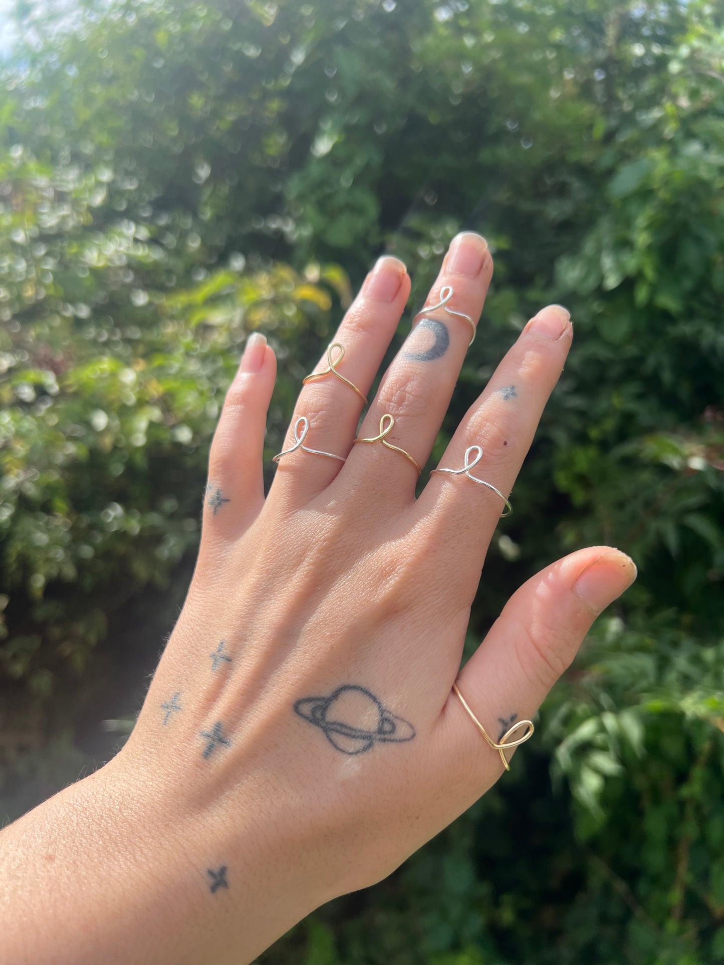 wish bone adjustable rings