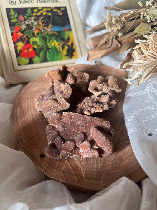 Pink Amethyst Druzy Raw Chunk
