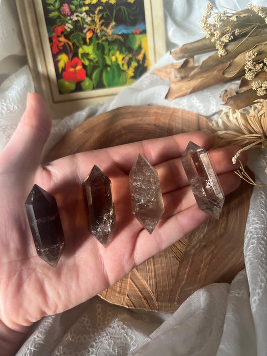 Small Smokey Quarts Double Sided Point (DT)