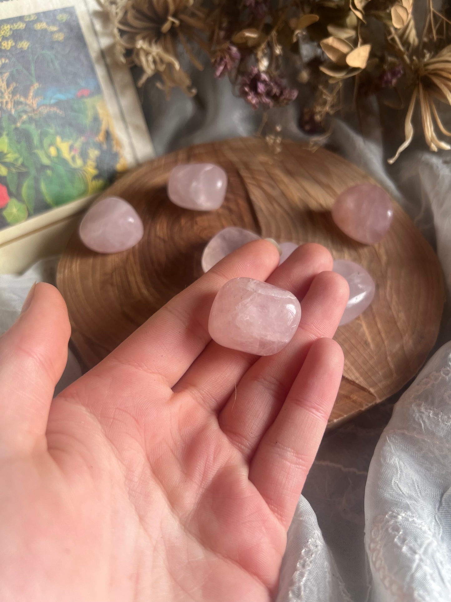 Rose Quartz tumble stone