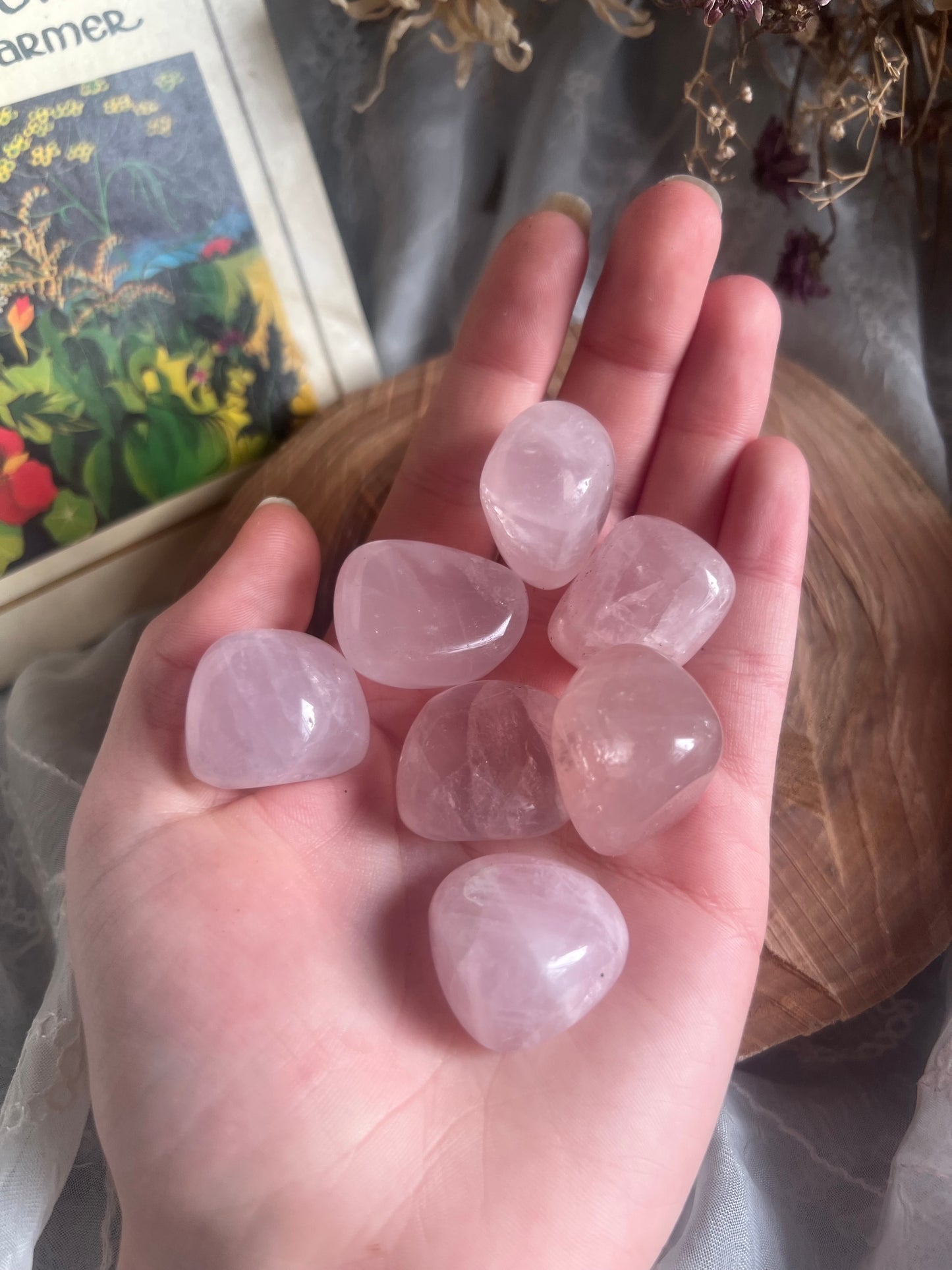 Rose Quartz tumble stone