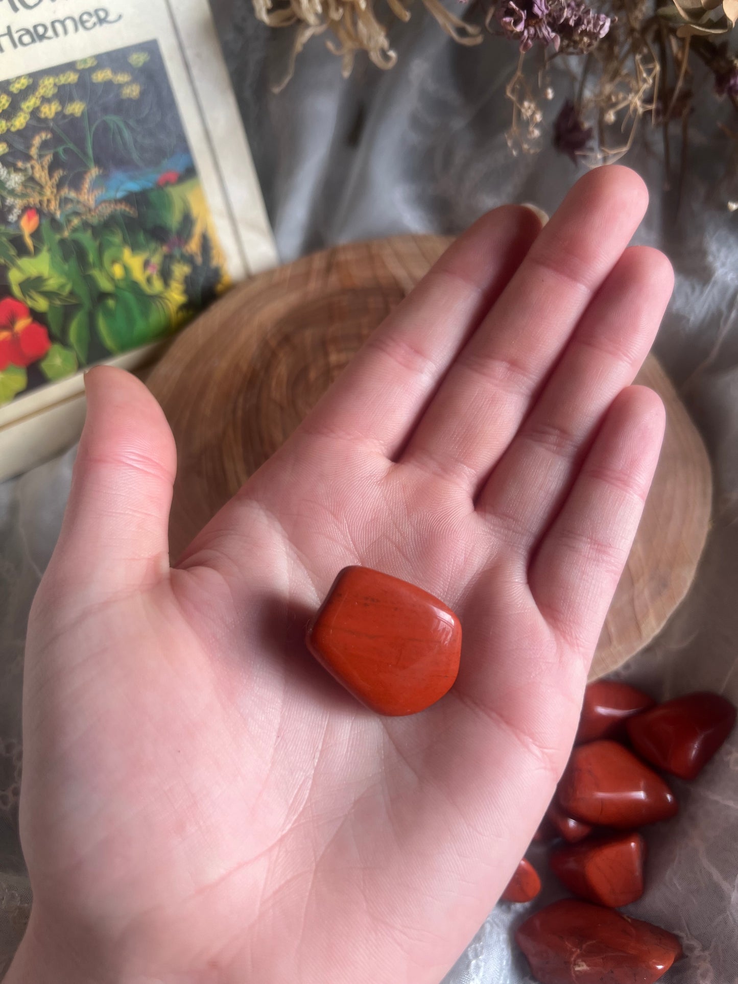 red jasper tumble stone