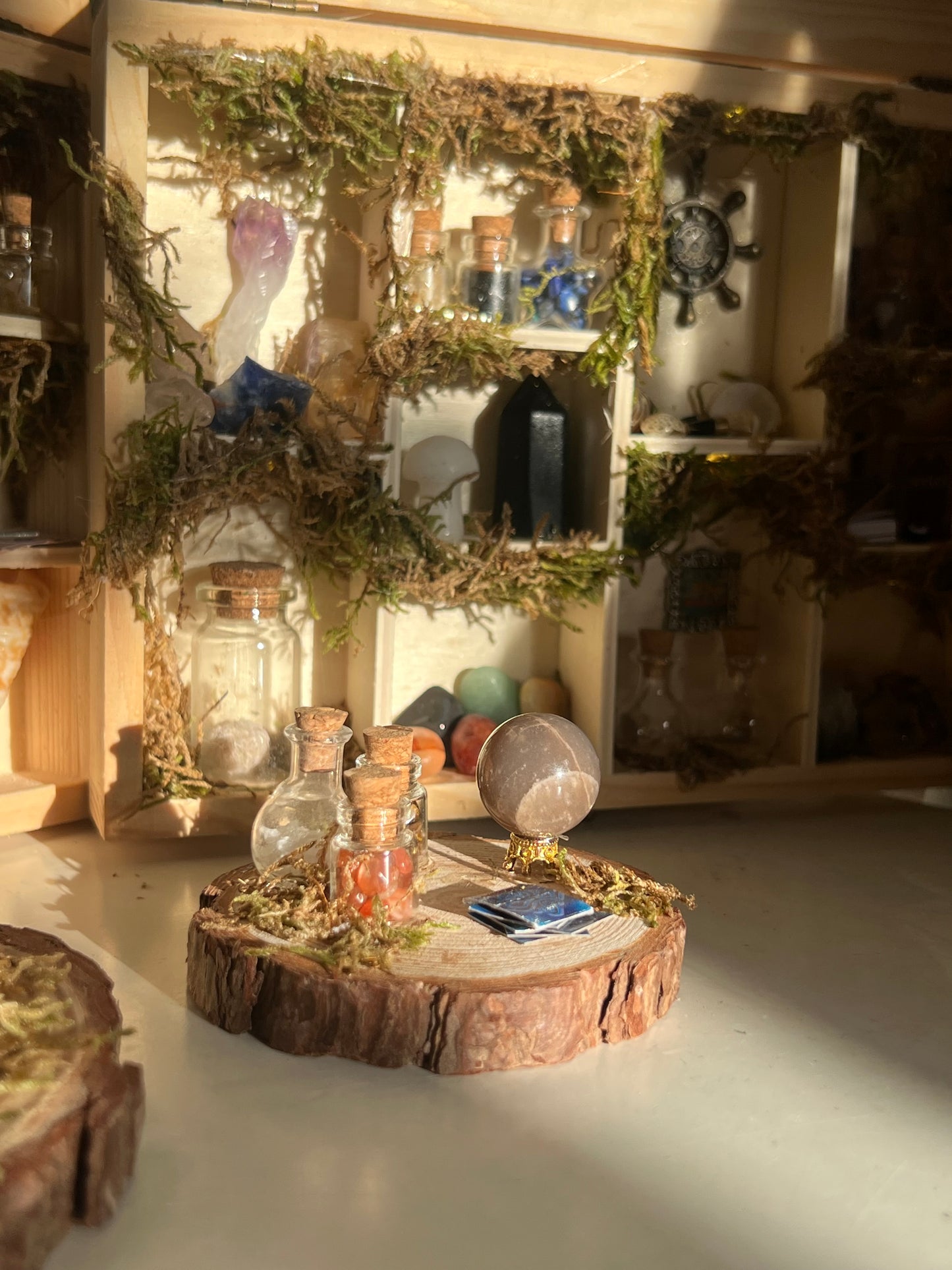 witchy fortune teller miniature scene display