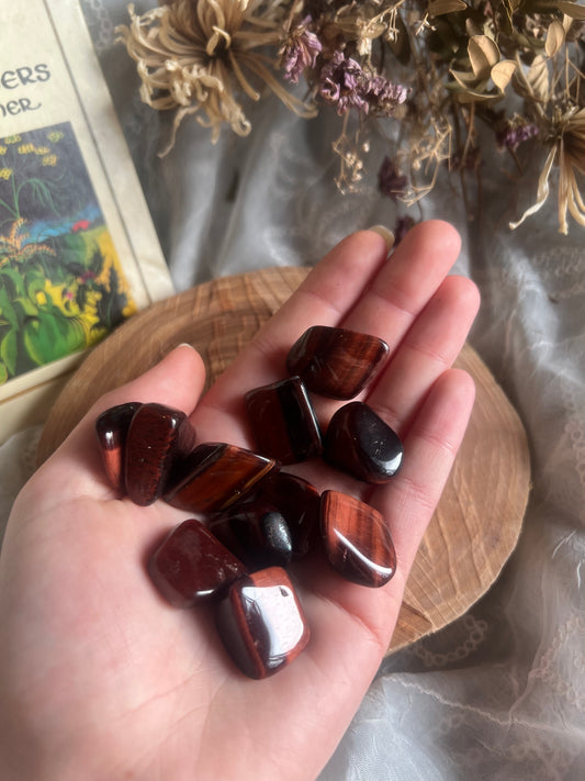 Red Tigers Eye tumble stone