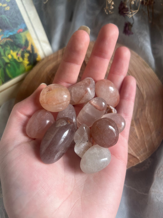 Fire Quartz tumble stone