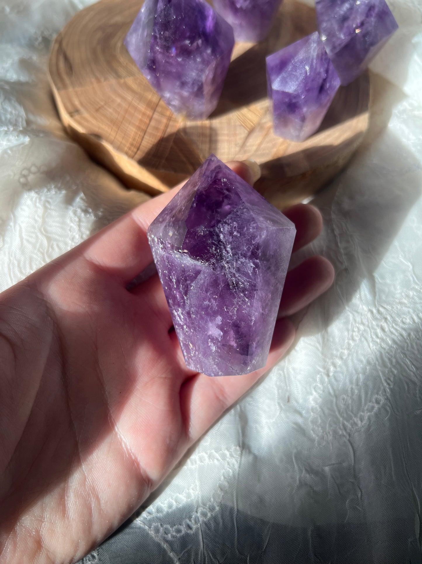 Amethyst Cupcake towers