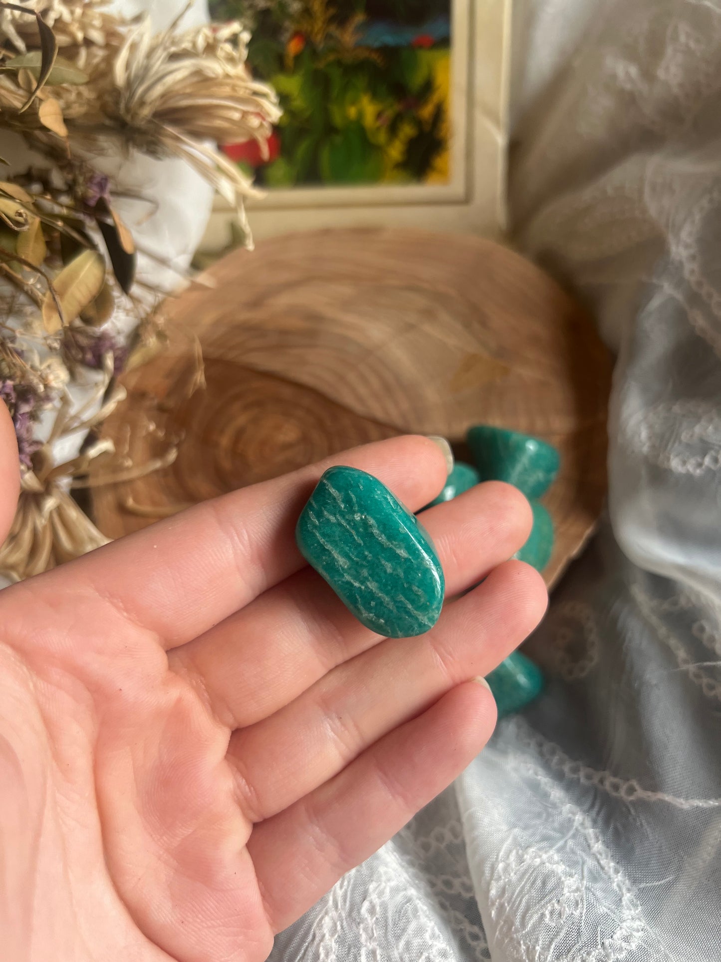 Amazonite  tumble stone