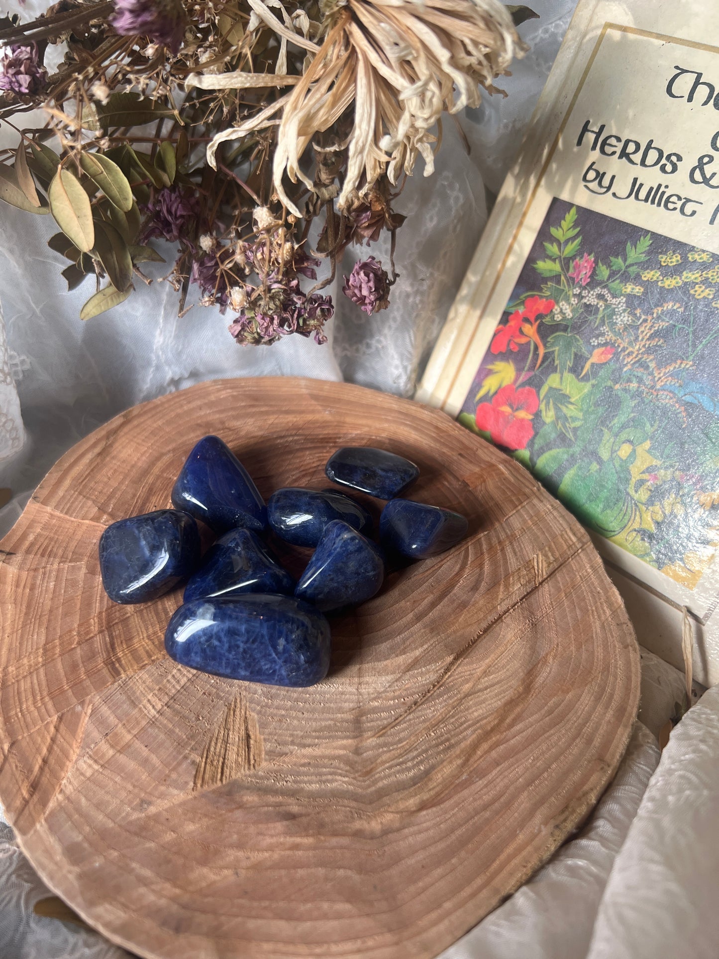 Sodalite tumble stone