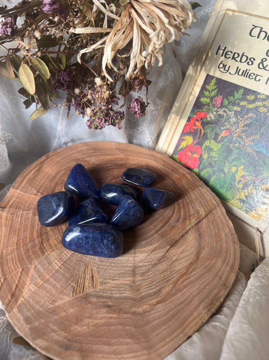 Sodalite tumble stone