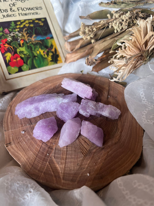 Raw Pink Kunzite Chunks