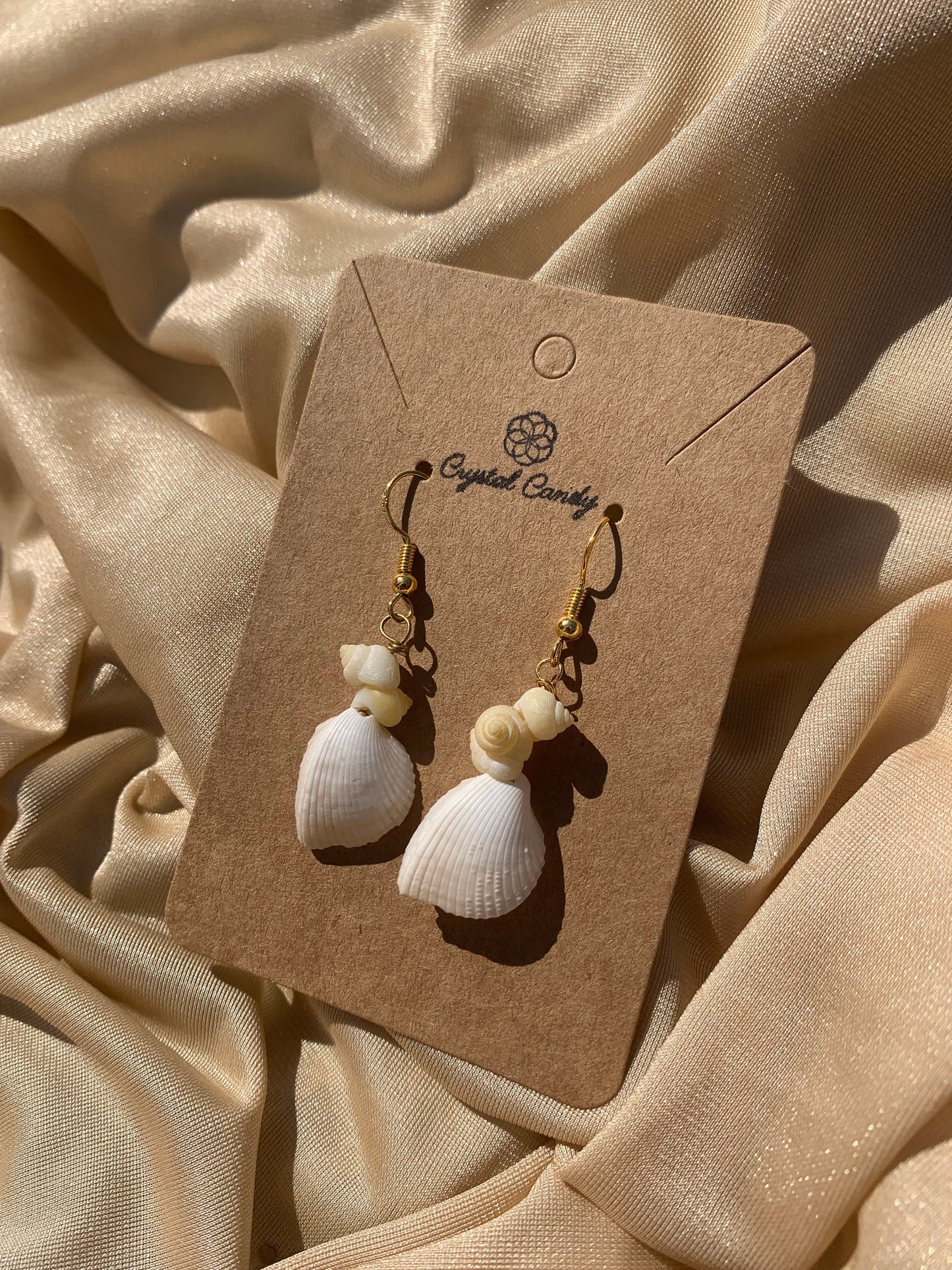 Upcycled Sea shell Earrings