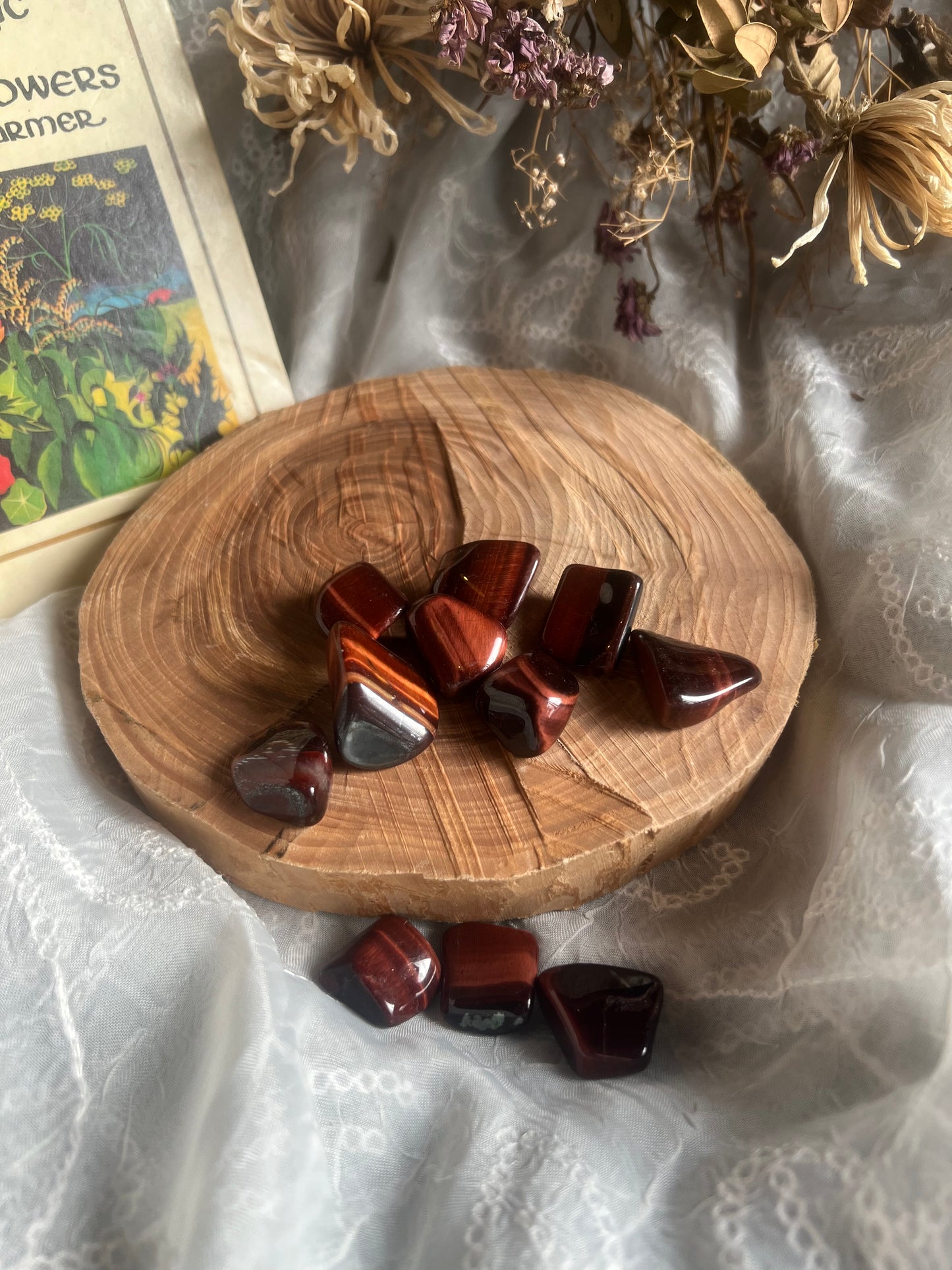 Red Tigers Eye tumble stone