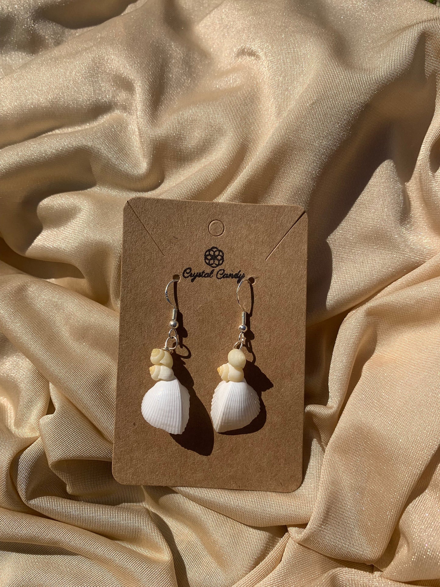 Upcycled Sea shell Earrings