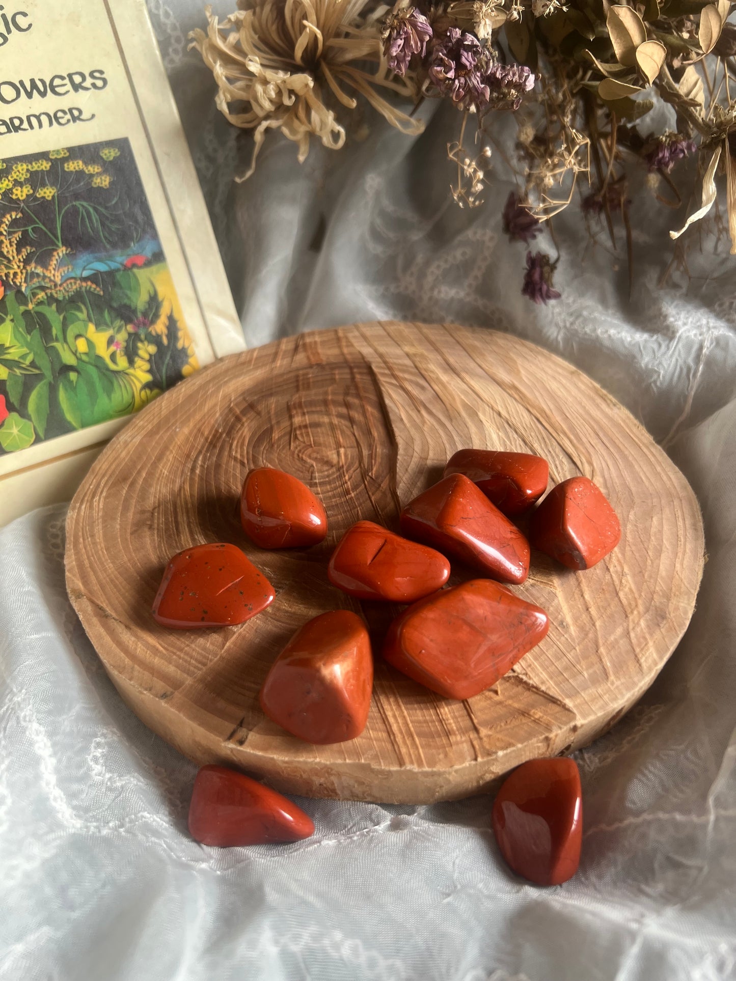red jasper tumble stone