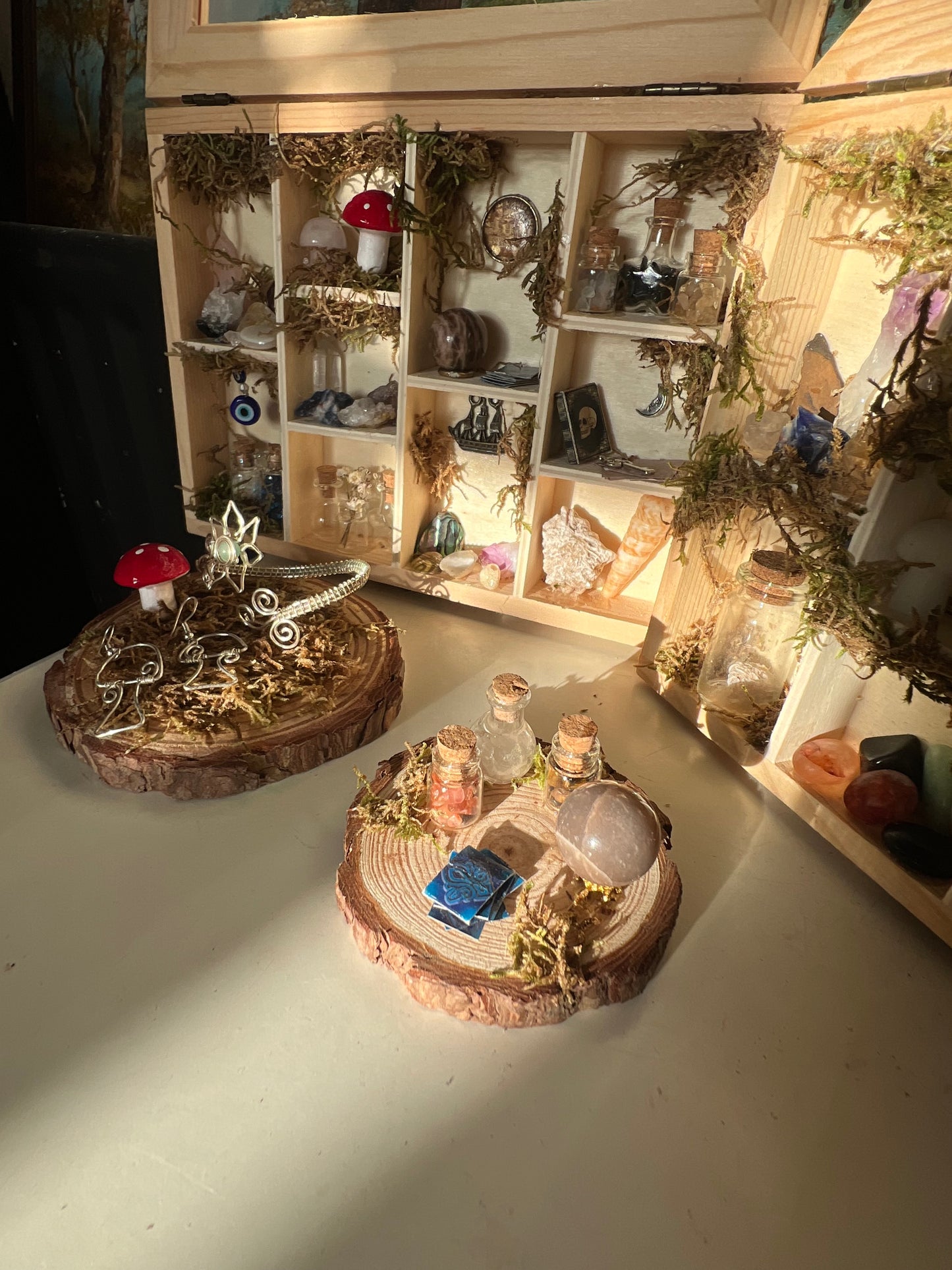 witchy fortune teller miniature scene display