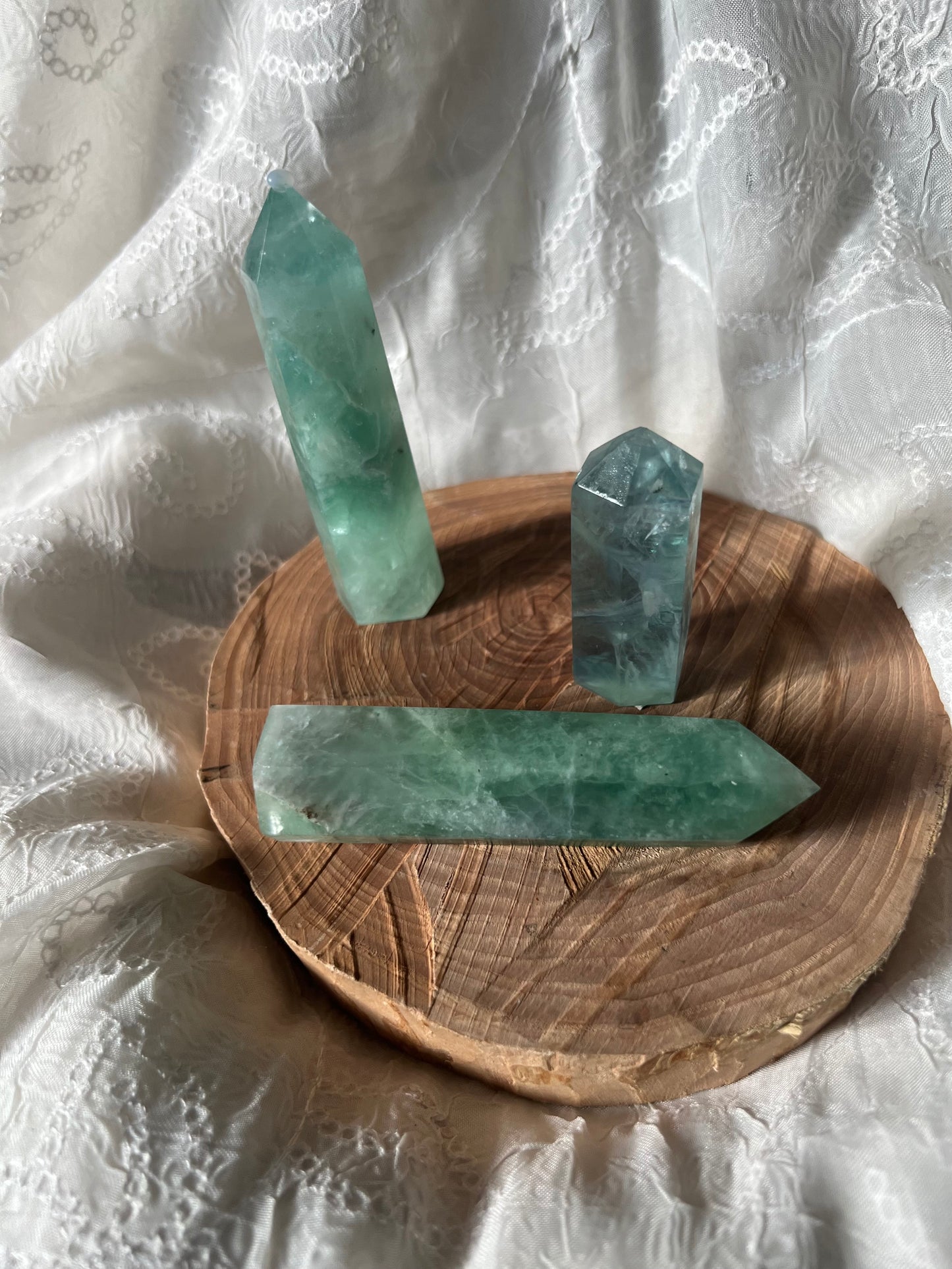 green fluorite towers