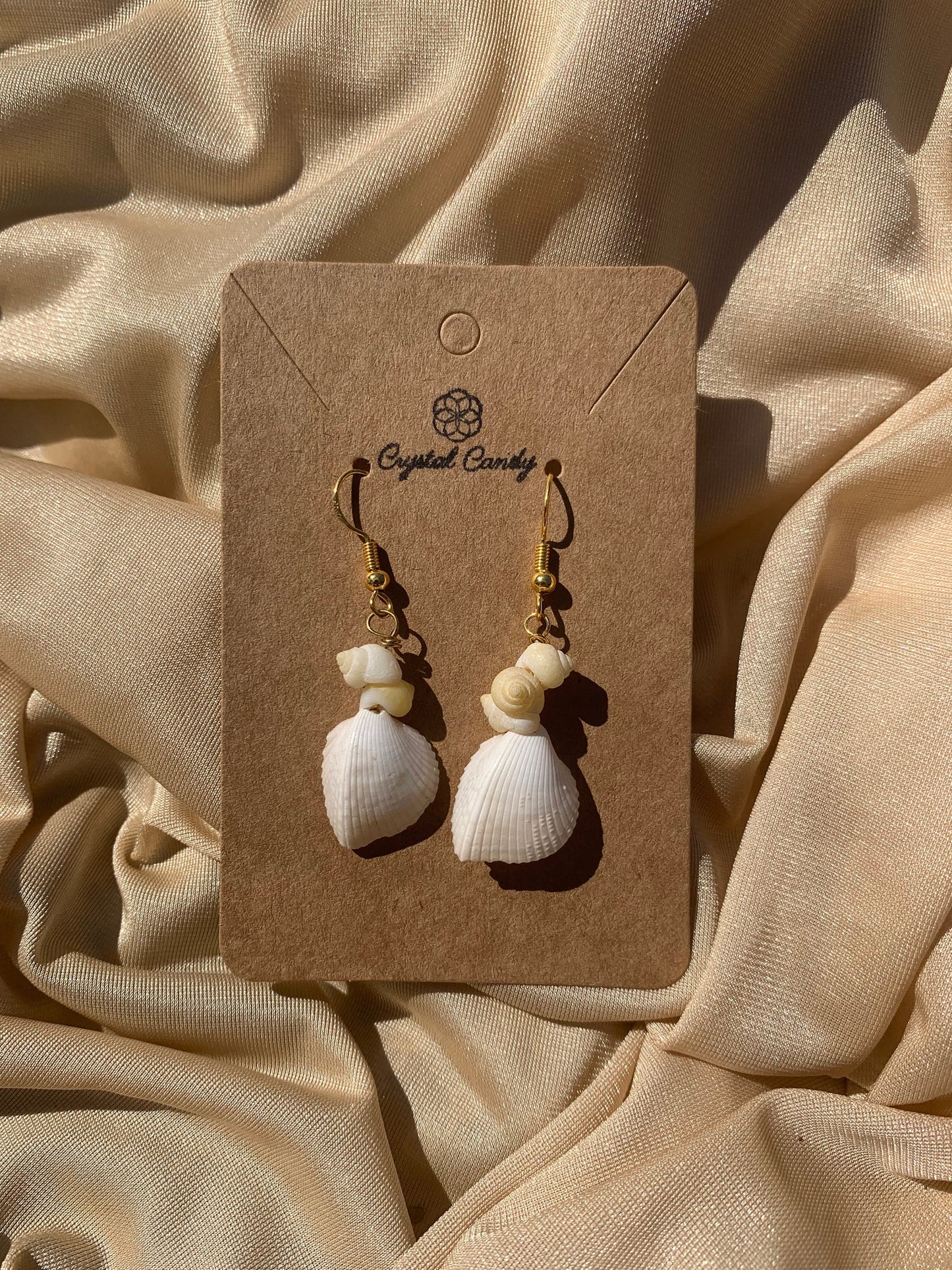 Upcycled Sea shell Earrings