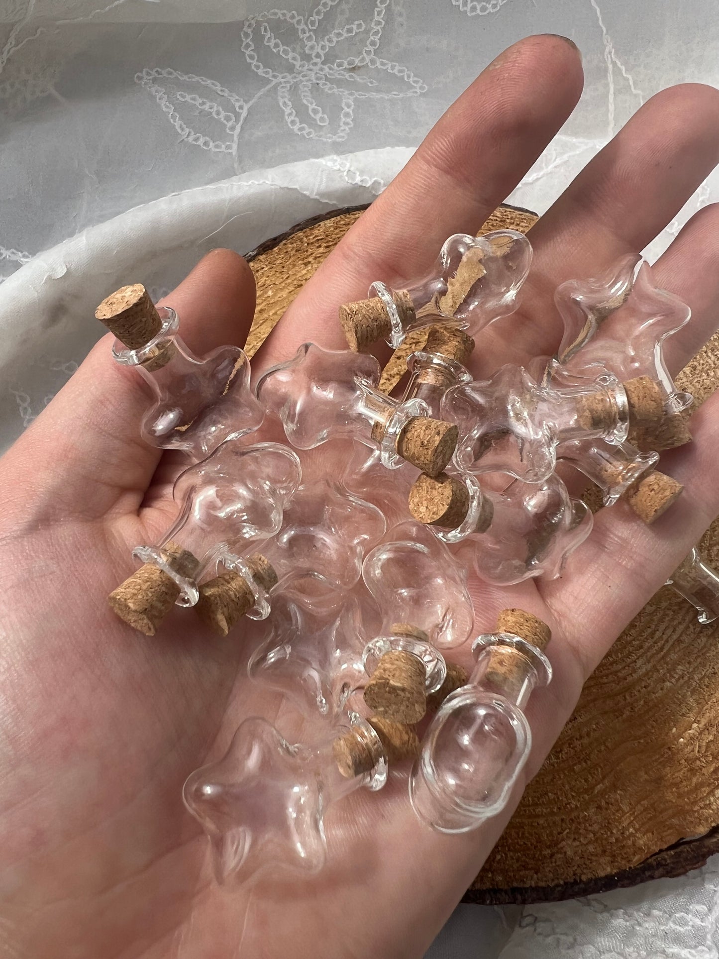 mini empty star potion bottle