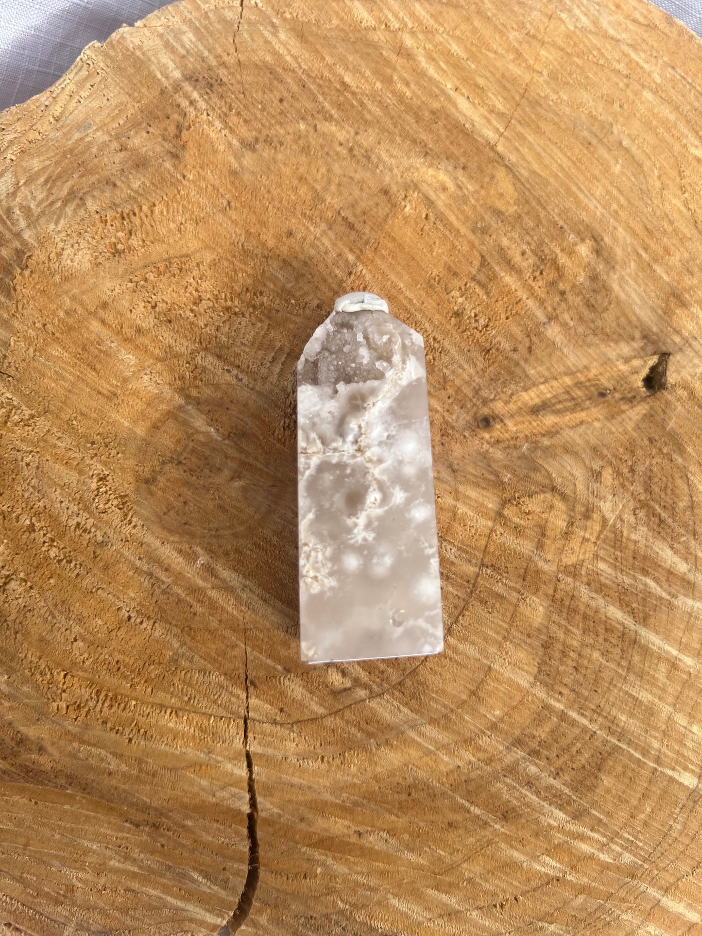 small druzy flower agate towers