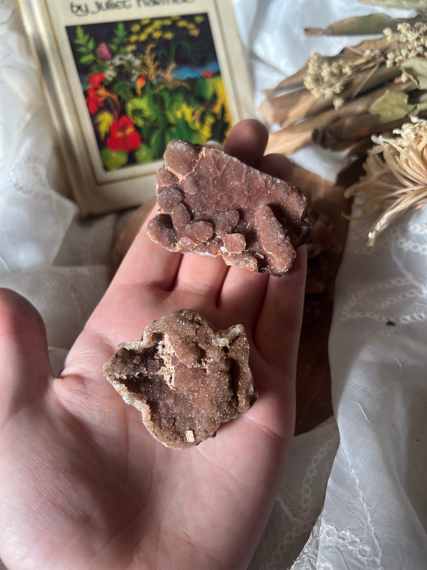 Pink Amethyst Druzy Raw Chunk