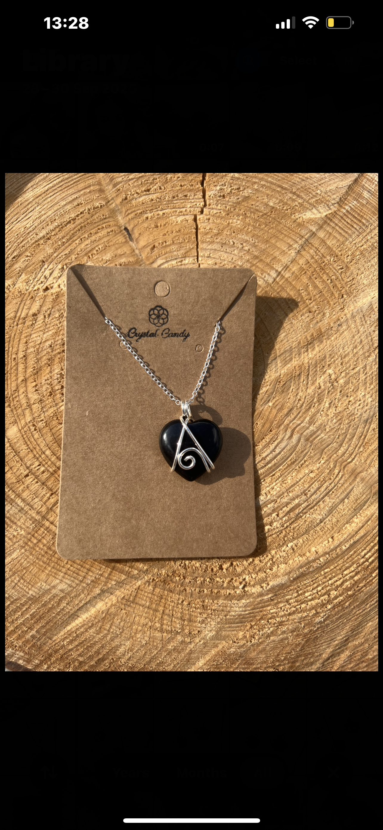 Mini Obsidian Heart Pendants