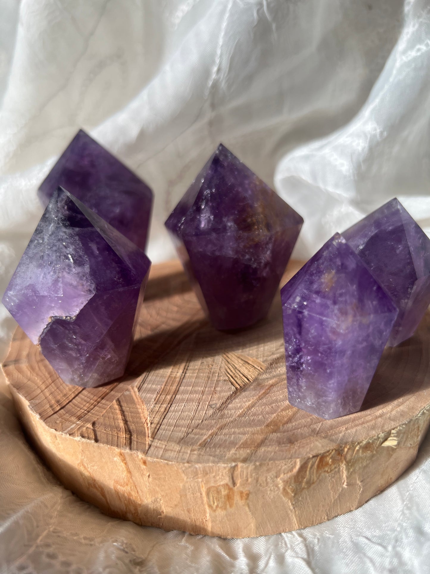 Amethyst Cupcake towers