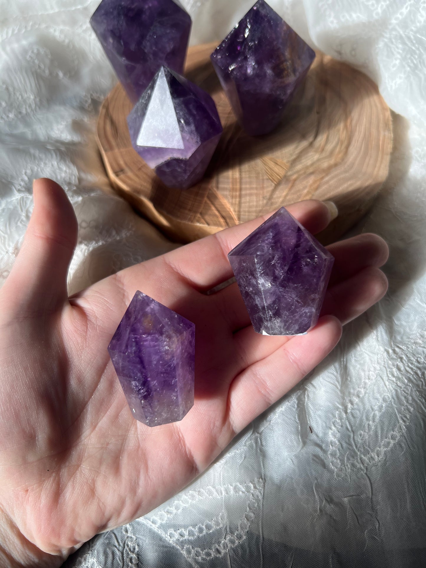 Amethyst Cupcake towers