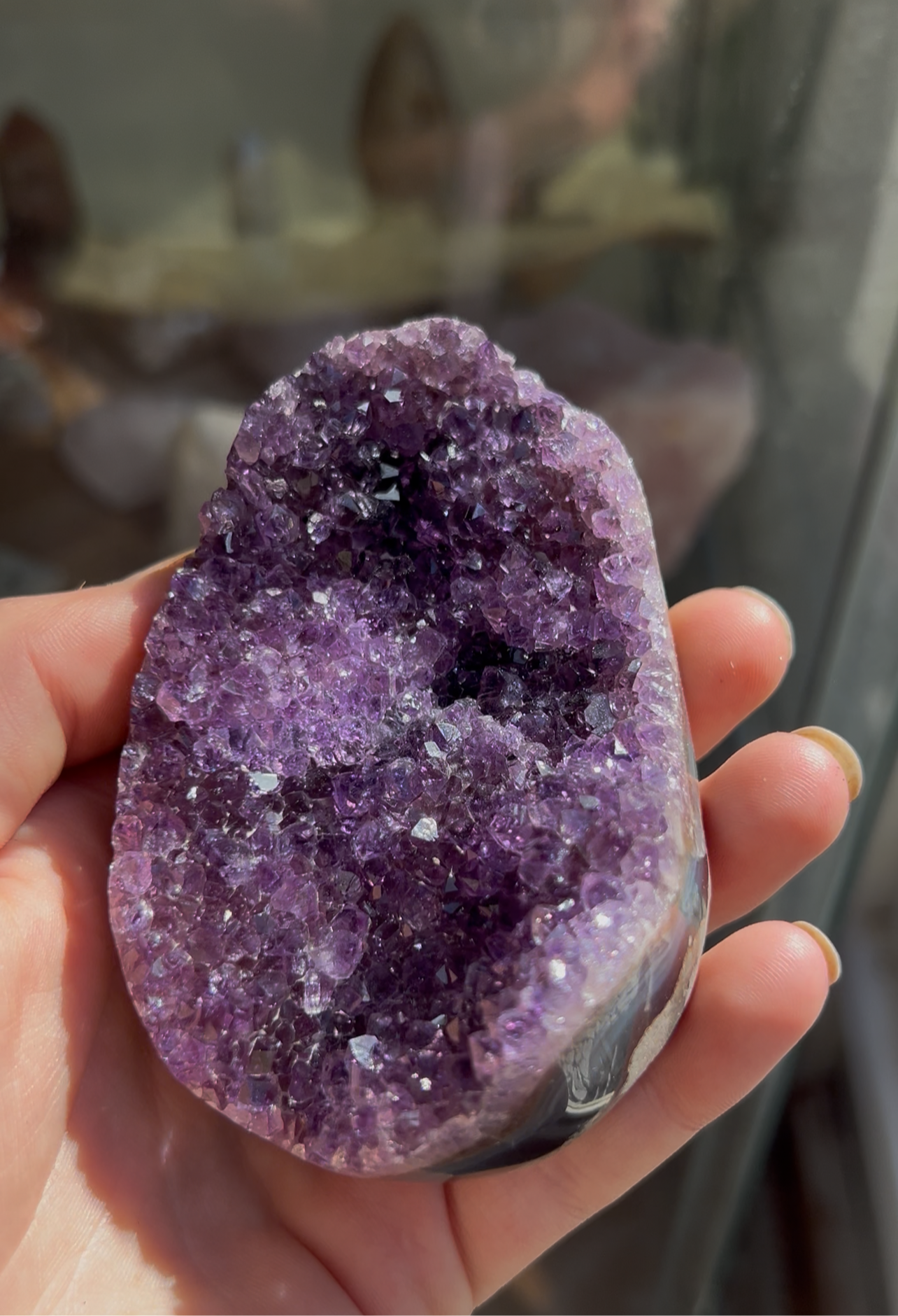 large amethyst cluster B