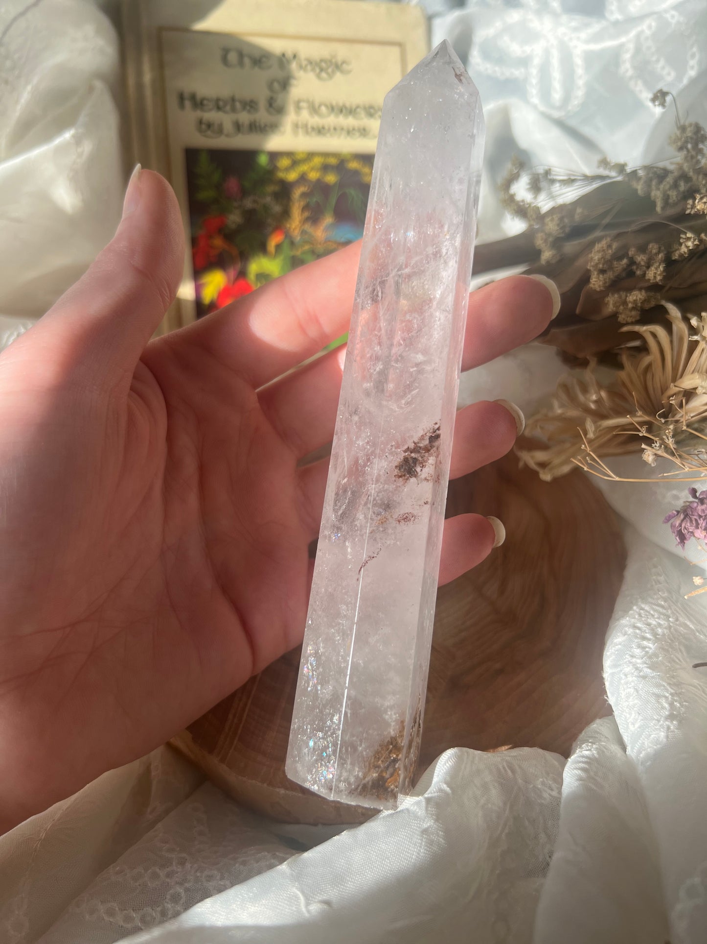 A grade clear quartz large tower