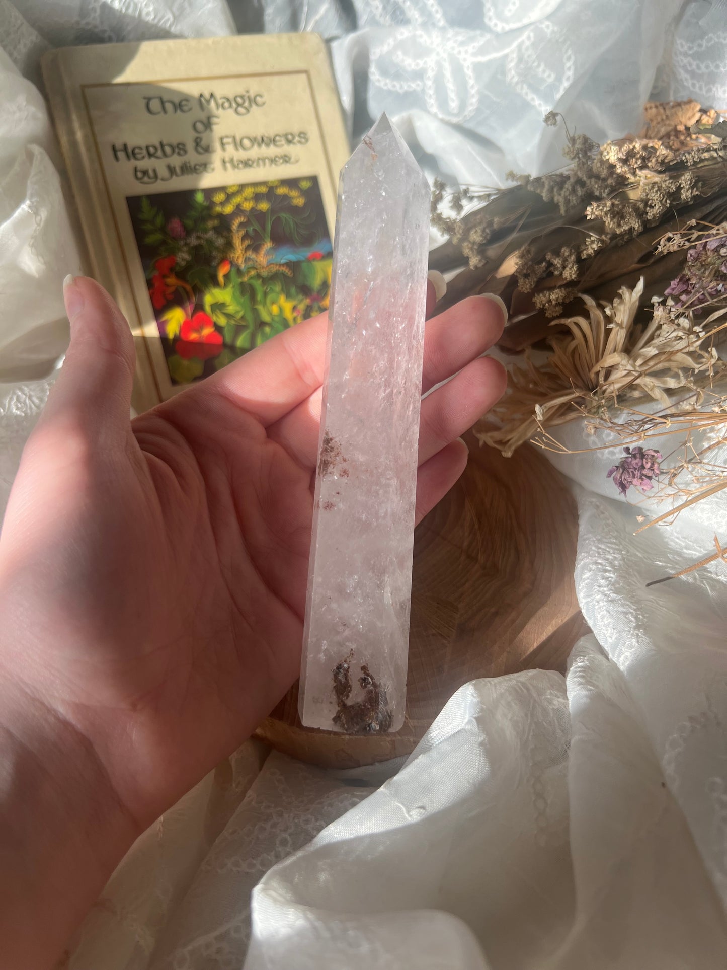 A grade clear quartz large tower