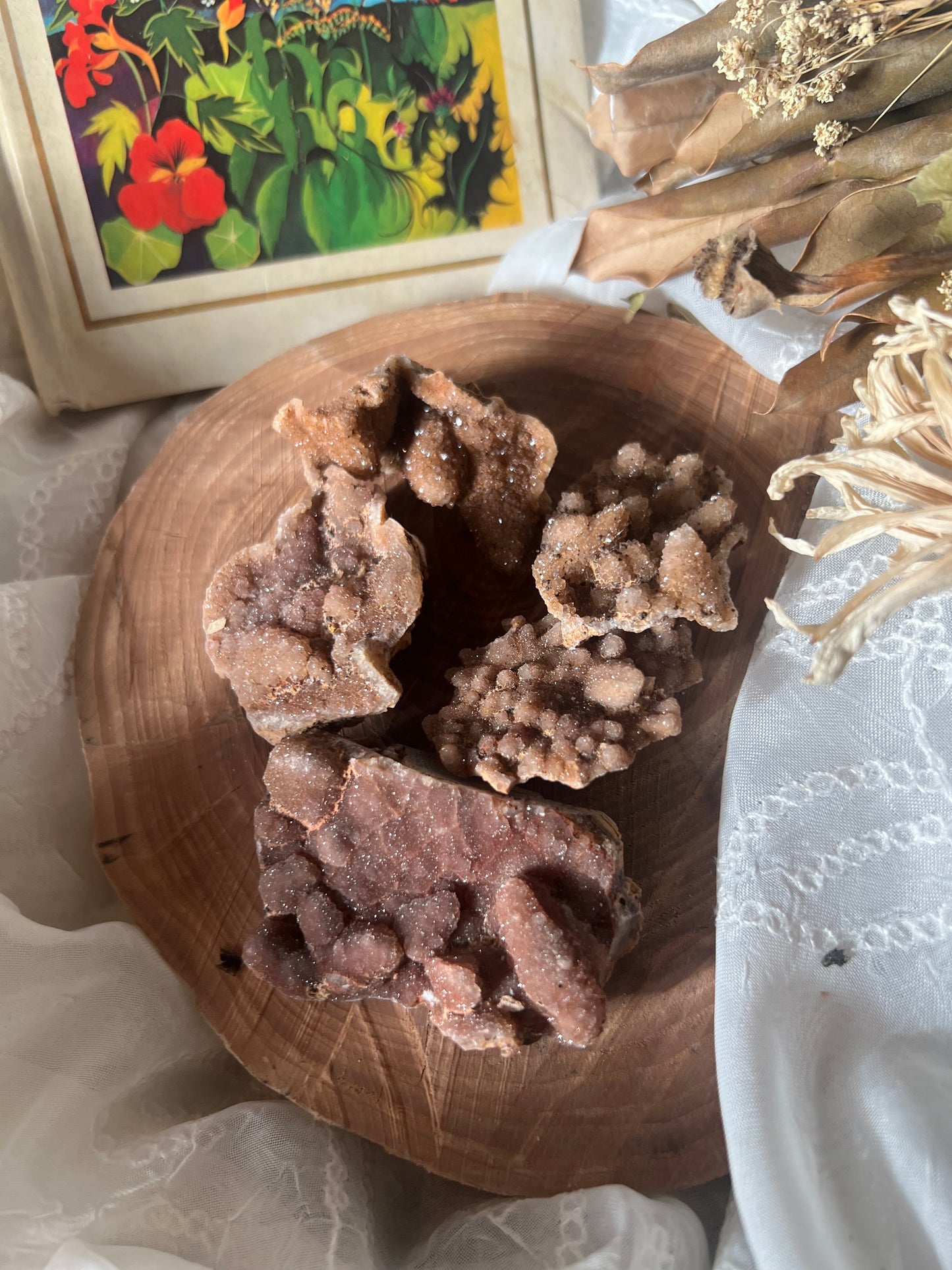 Pink Amethyst Druzy Raw Chunk