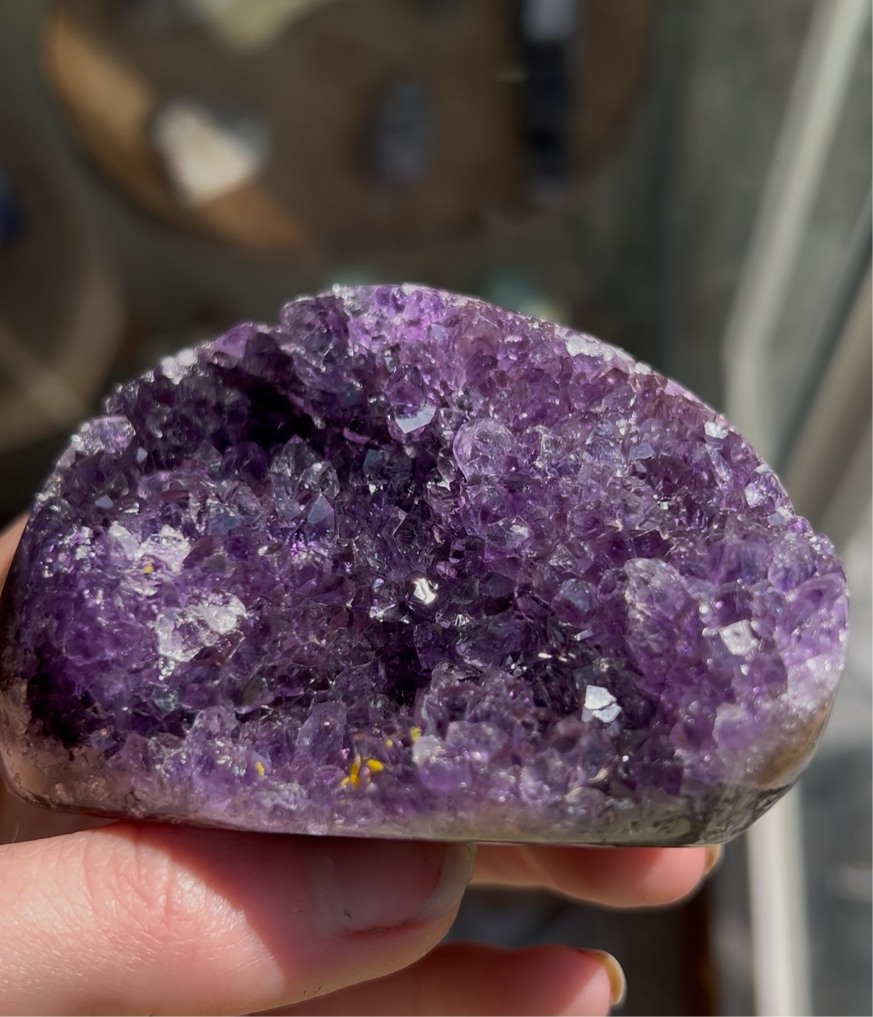large amethyst cluster A