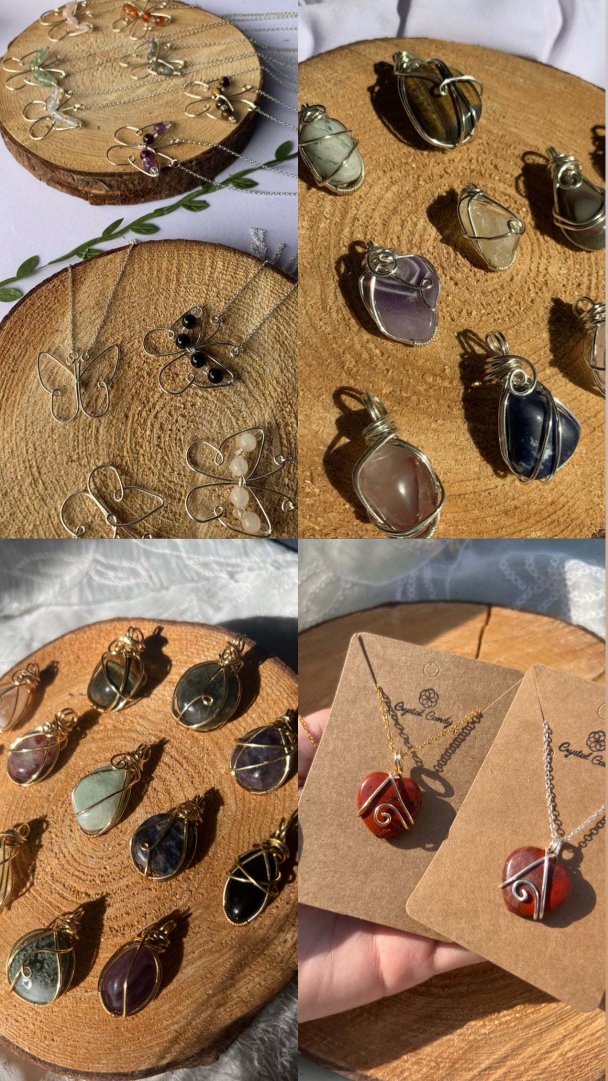 intuitively chosen Crystal Jewellery Mystery box -gold and silver