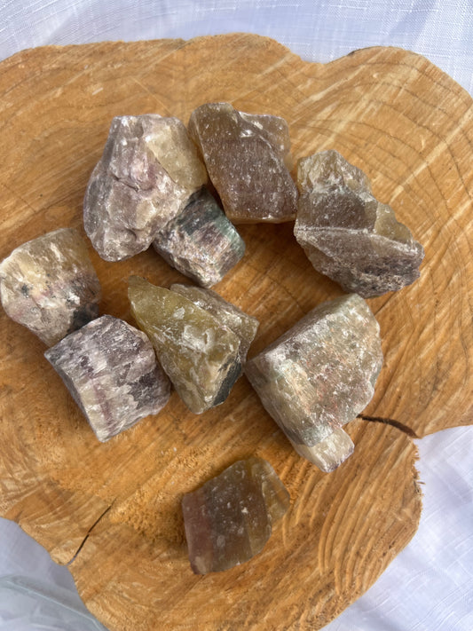 small raw flourite chunks