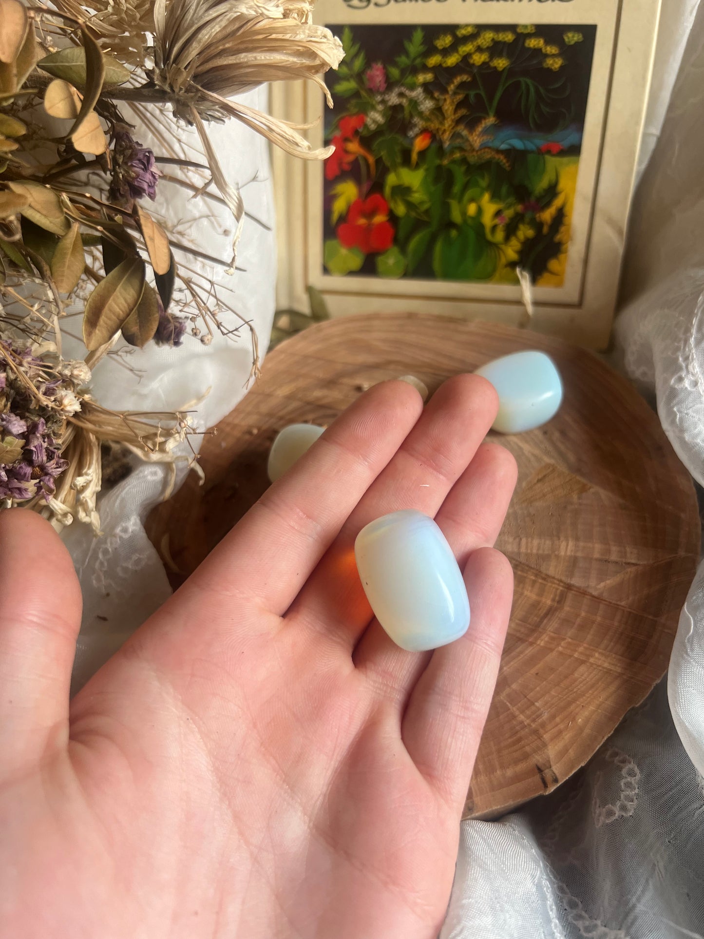 Opalite tumble stone