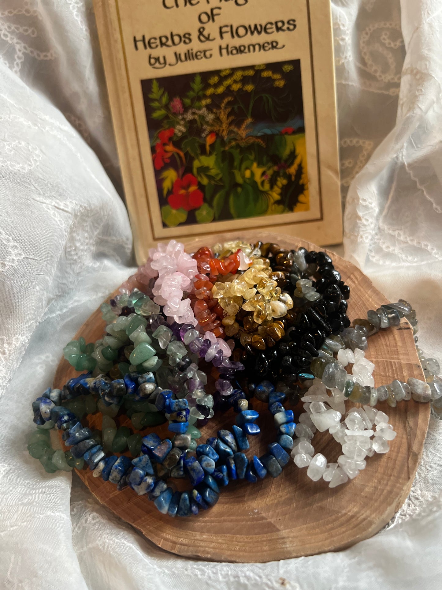 Crystal Chip elasticated bracelet