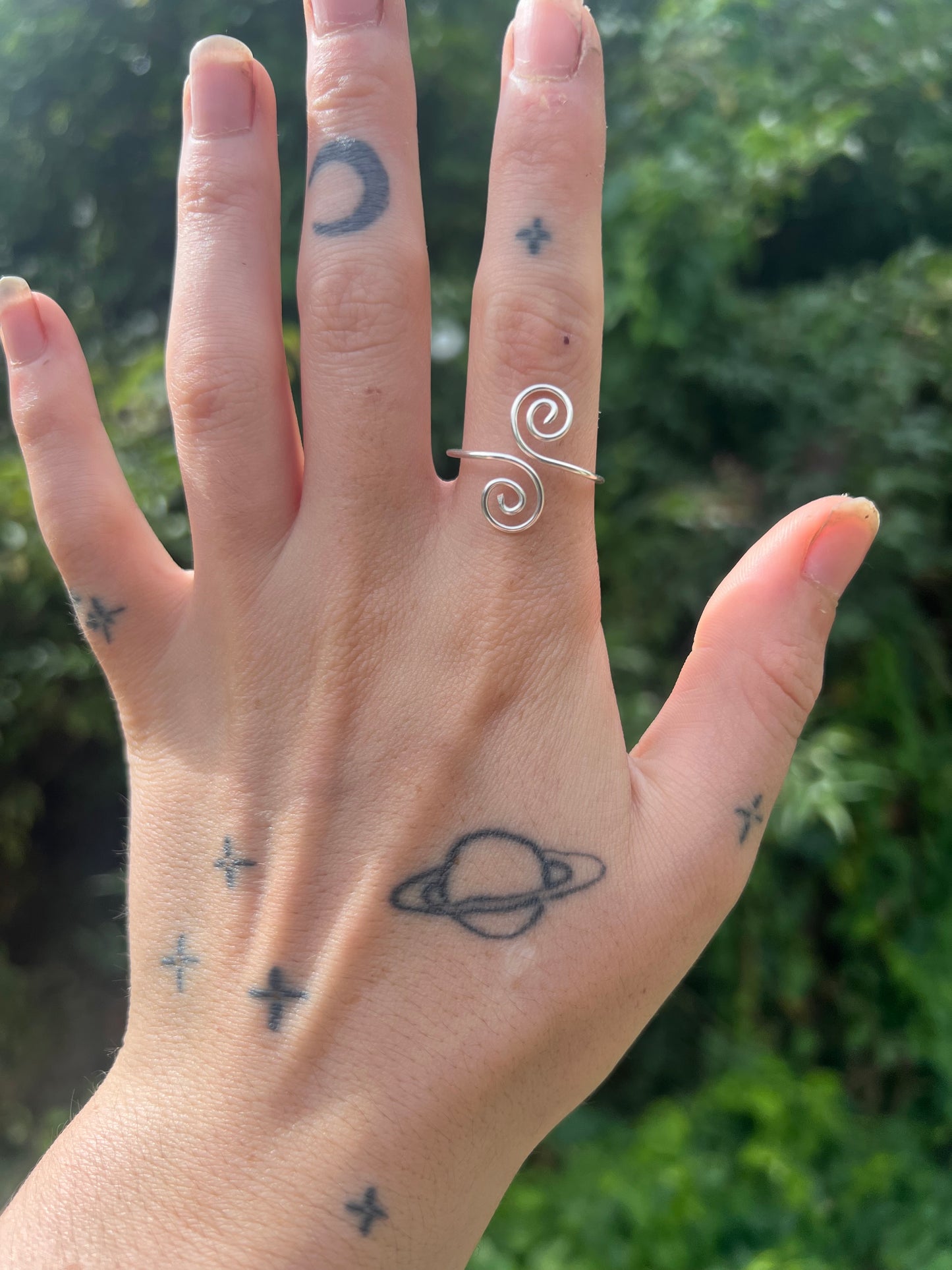 swirly adjustable rings