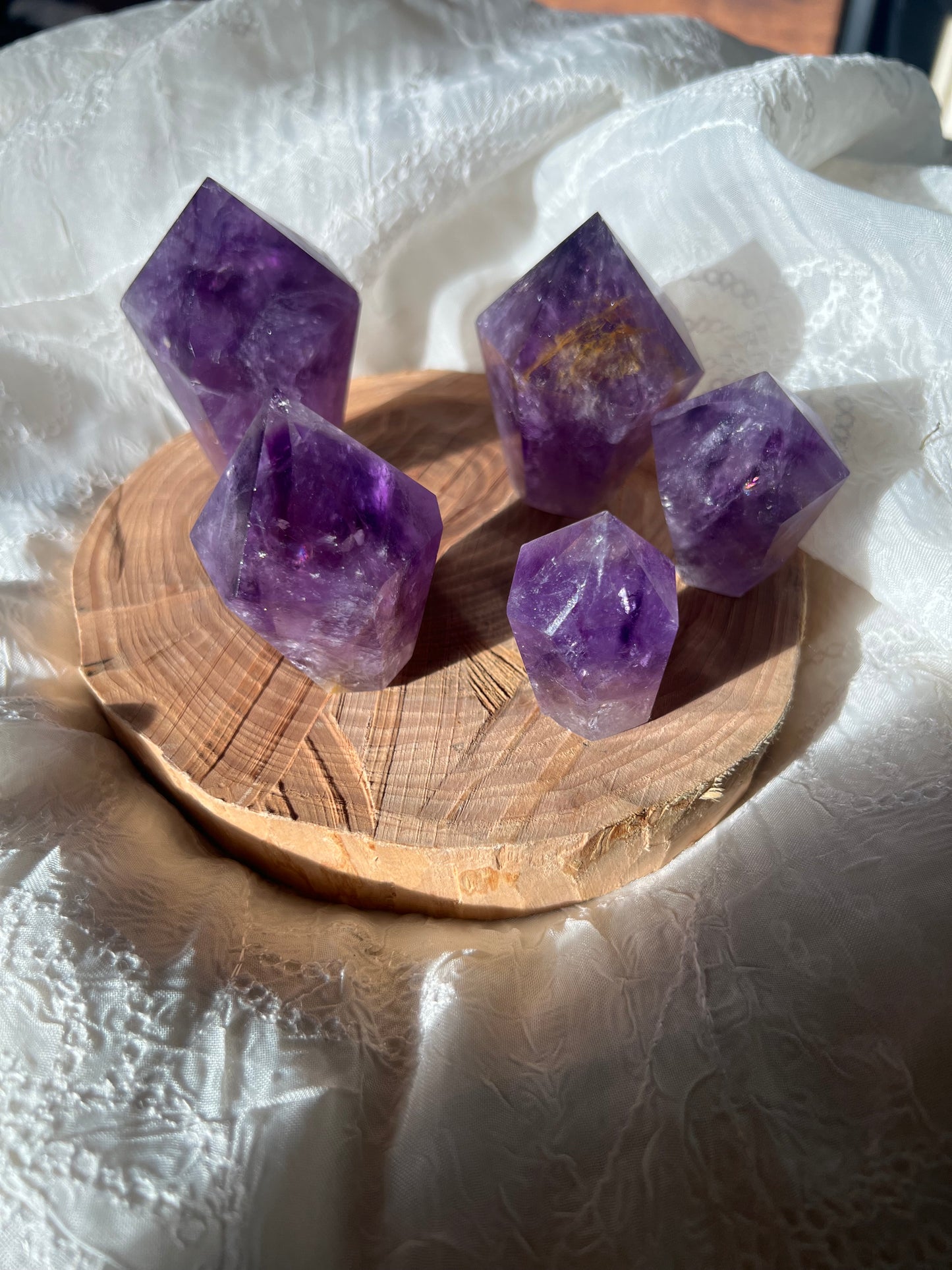 Amethyst Cupcake towers