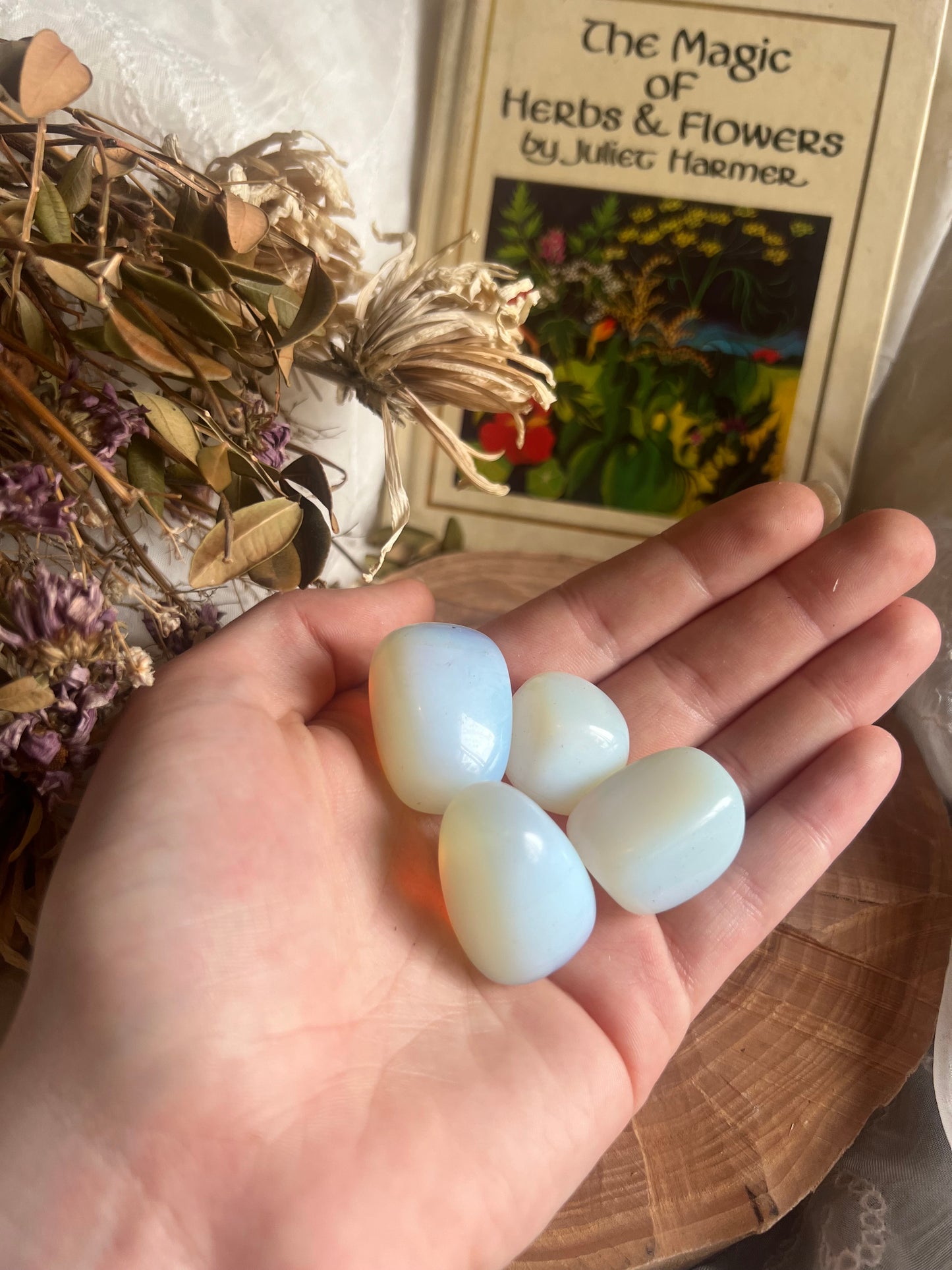 Opalite tumble stone