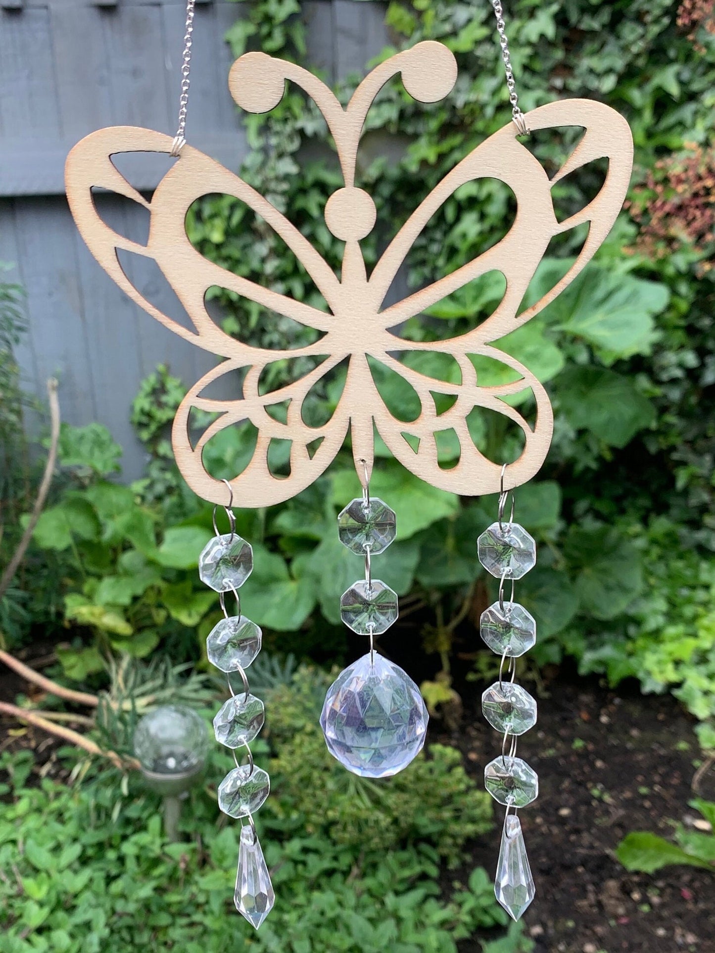 Wooden Butterfly Sun-catcher