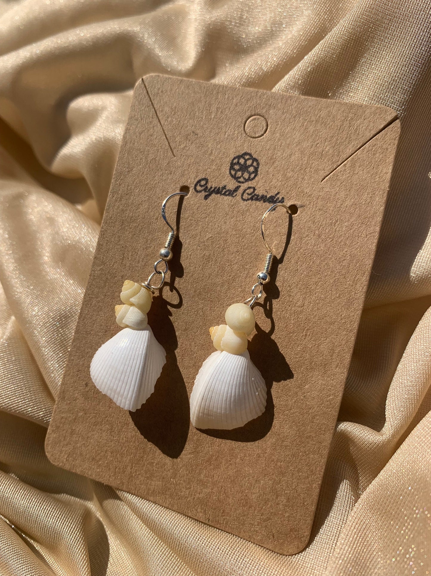 Upcycled Sea shell Earrings