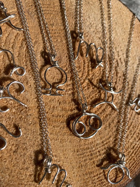 handmade wire zodiac symbol star signs gift for Aries-Taurus-Gemini-Cancer-Leo-Virgo-Libra-Scorpio-Sagittarius-capricorn-pisces-aquarius