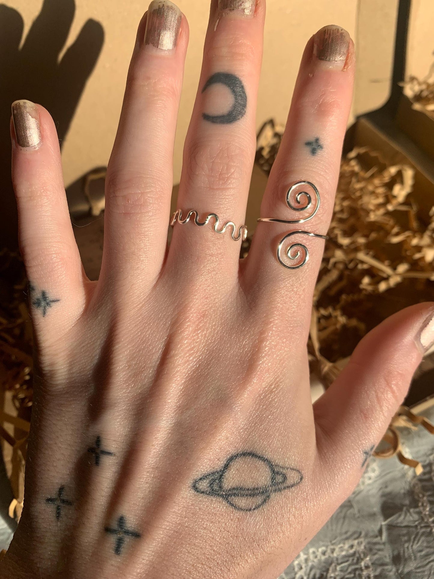 intuitively chosen fairy core-Crystal Jewellery Mystery box -gold and silver